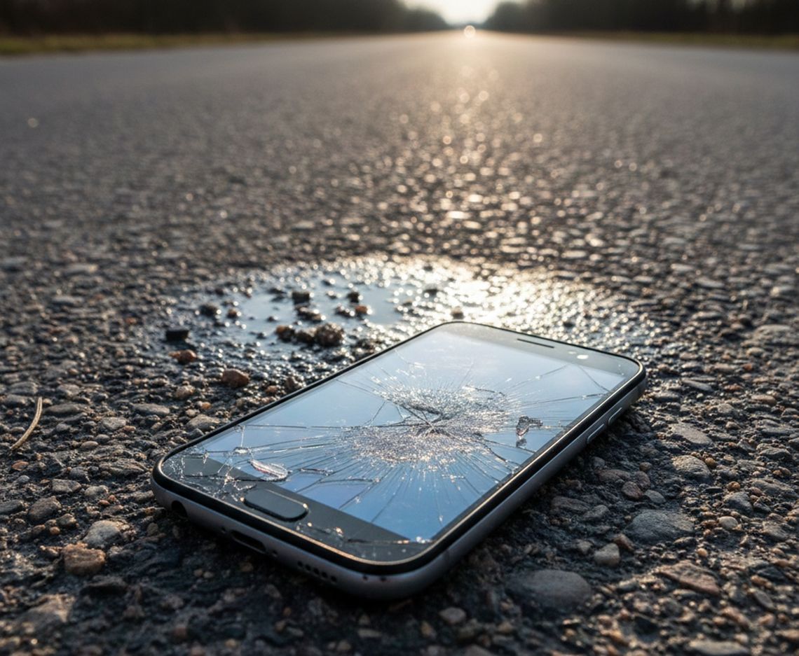 Pożar ukryty w ścianie. Automatyczne wezwanie Telefon sam wzewał służby na wypadek, którego nie było.