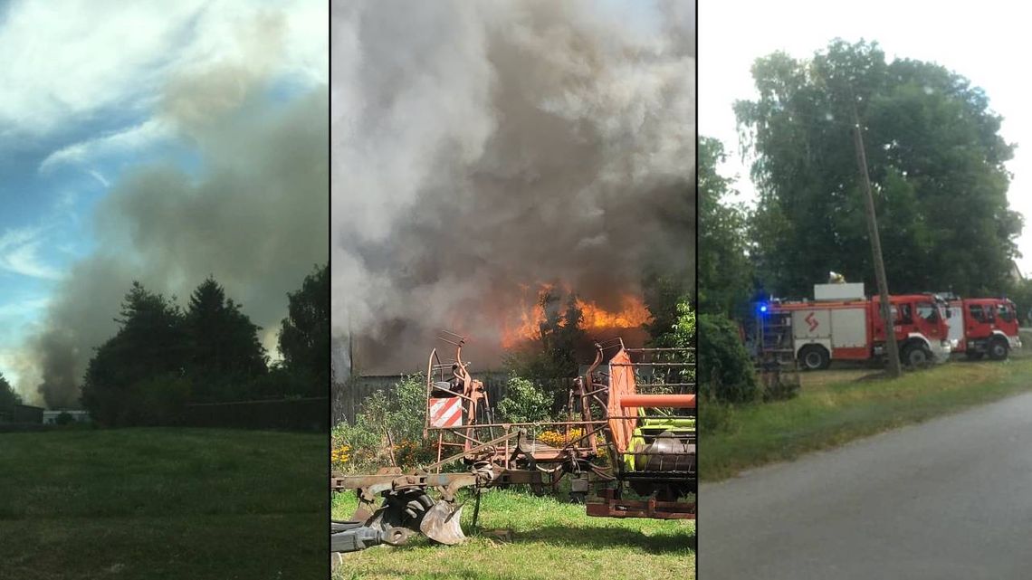 Pożar w Srebrzyszczu! Straty sięgają pół miliona złotych [ZDJĘCIA + FILM]