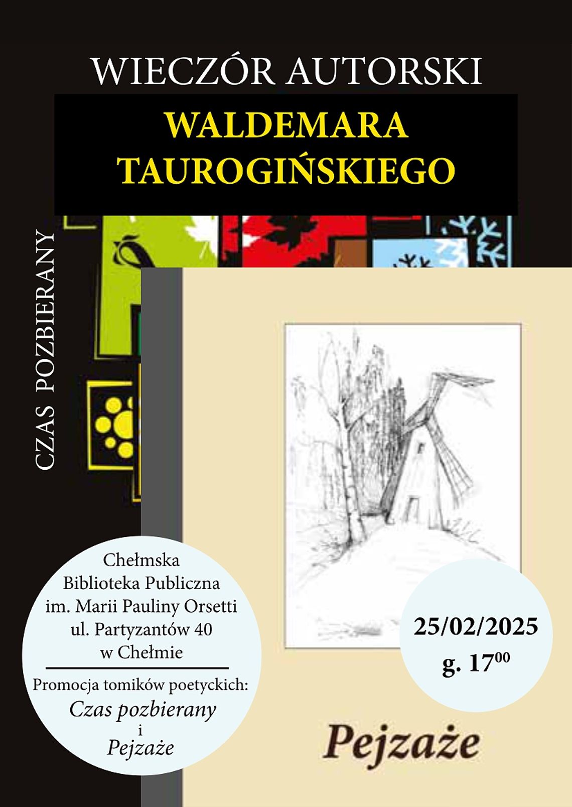 Chełm. Promocja tomików poezji Waldemara Taurogińskiego