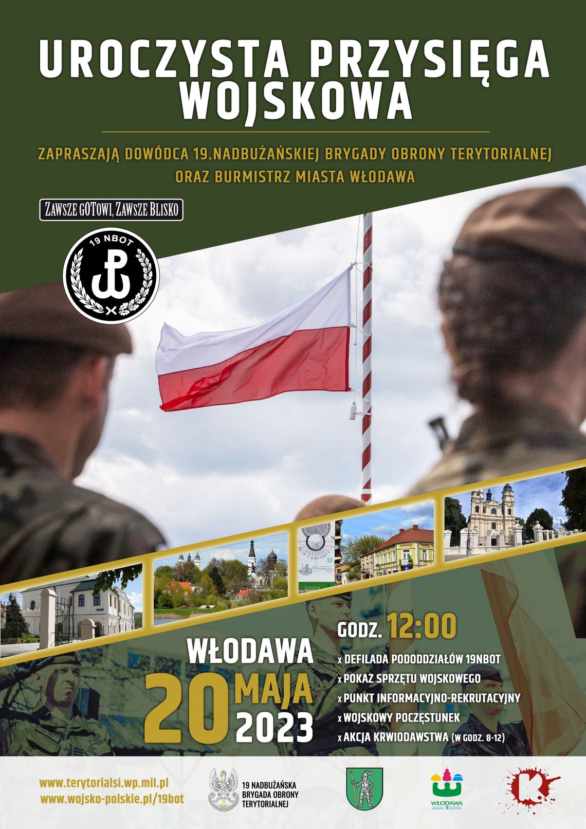 Przysięga na trójstyku granic we Włodawie Przysięga na trójstyku granic we Włodawie