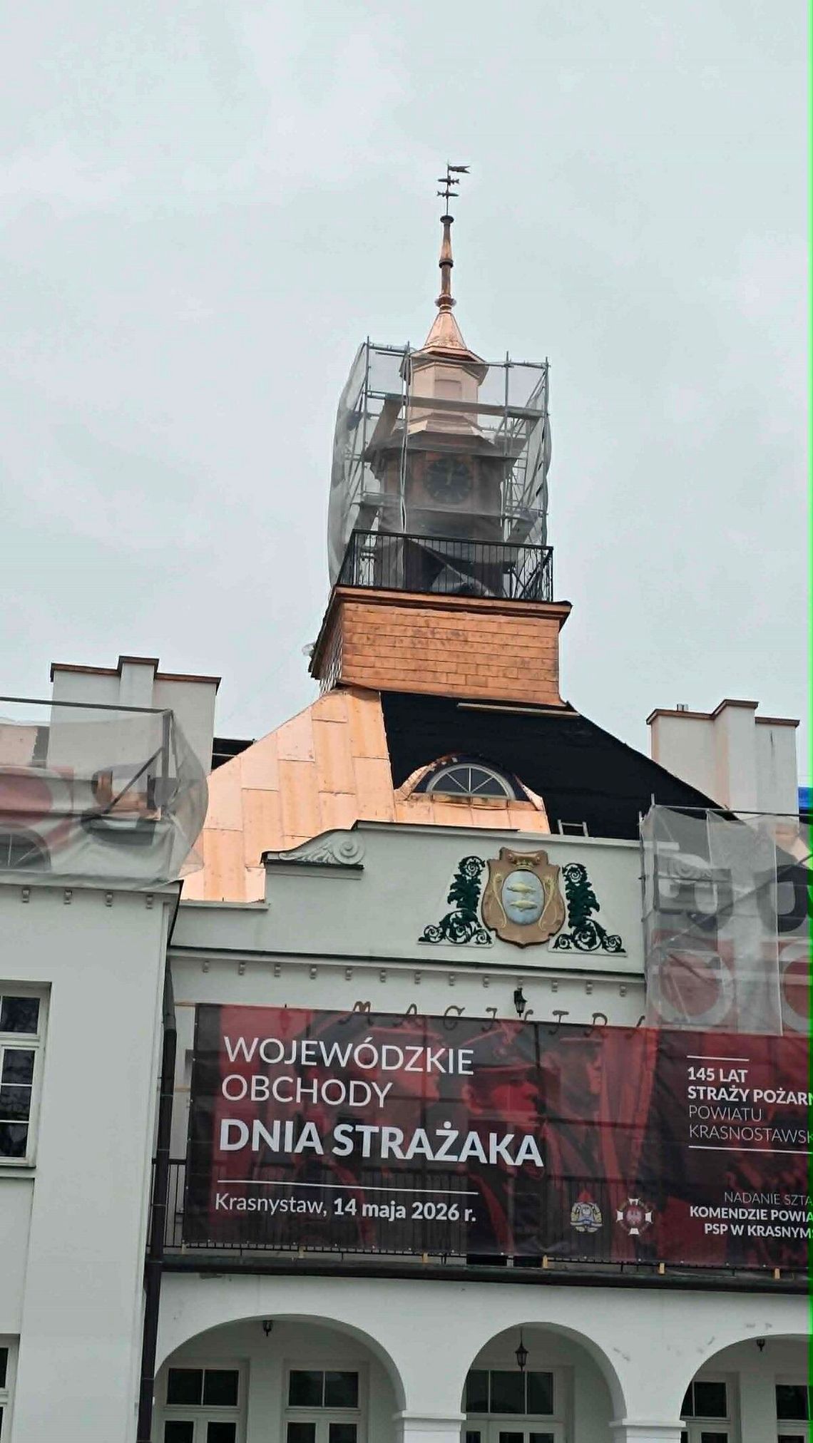 Radny pyta o koszty i zakres remontu krasnostawskiego ratusza