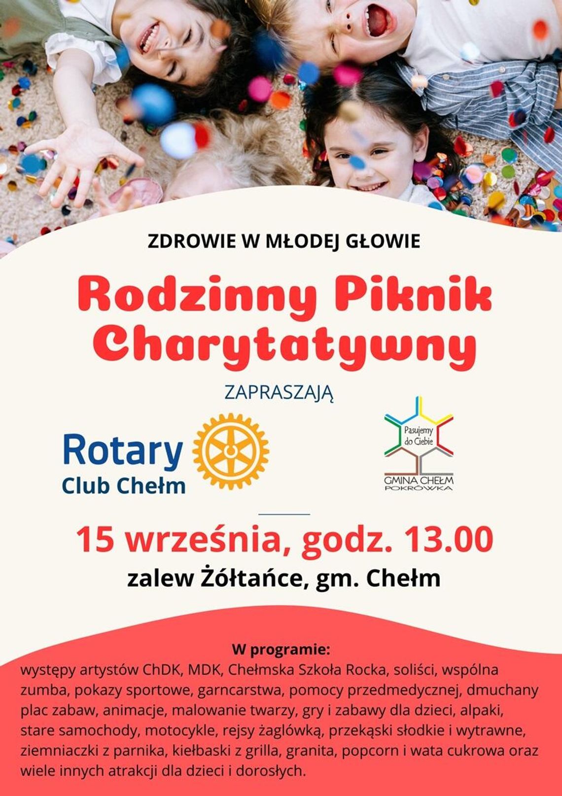 Razem pomagajmy dzieciom w kryzysie. Rodzinny Piknik Charytatywny z Rotary Club Chełm