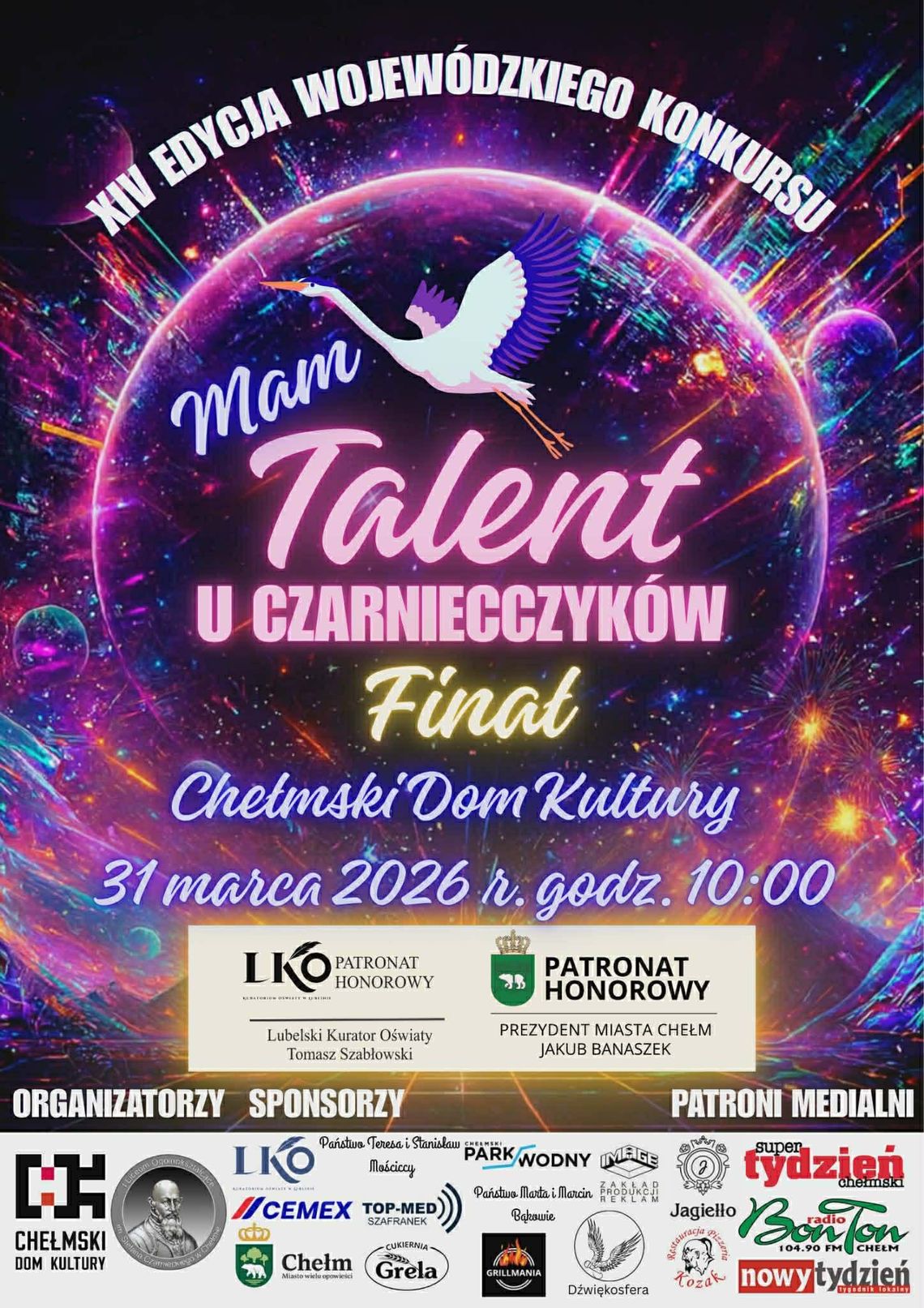 I Liceum Ogólnokształcące im. Stefana Czarnieckiego w Chełmie finalizuje przygotowania do XIV edycji konkursu "Mam Talent u Czarniecczyków".
