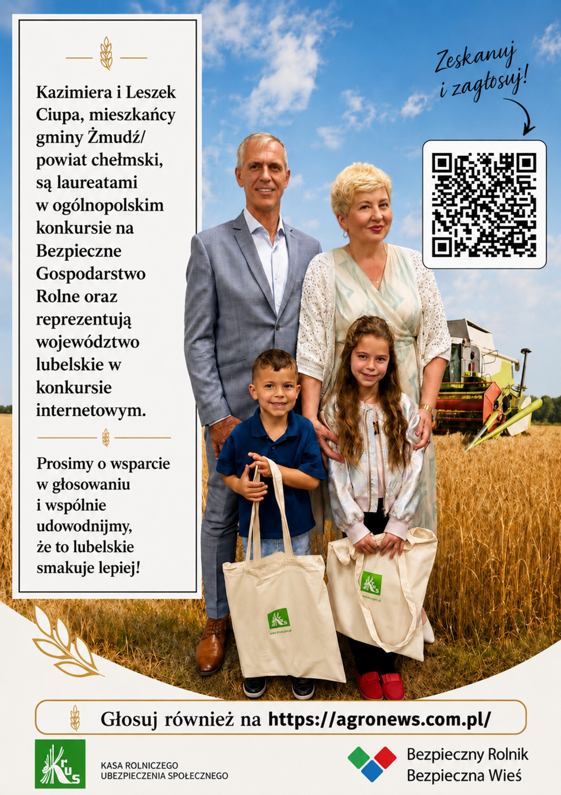 Głosujmy na naszych! Gospodarstwo z Wołkowian walczy o tytuł najbezpieczniejszego w Polsce