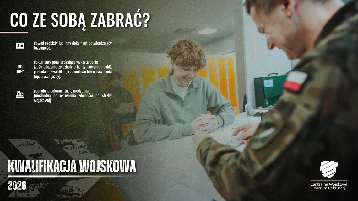 Na terenie, który podlega administracyjnie pod Wojskowe Centrum Rekrutacji w Chełmie, prowadzone są właśnie czynności związane z tegoroczną kwalifikacją wojskową. Stosowne zawiadomienia w tej sprawie, które obligują do stawienia się w odpowiednich punktach kwalifikacyjnych.