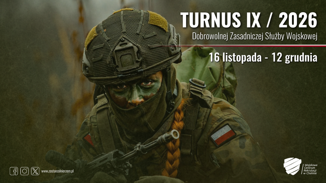 Rozpoczął się nabór na IX turnus Dobrowolnej Zasadniczej Służby Wojskowej. Na ochotników z Lubelszczyzny czekają miejsca w jednostkach wojskowych w kilku miastach regionu. To propozycja dla osób, które chcą sprawdzić się w niełatwych warunkach służby wojskowej.