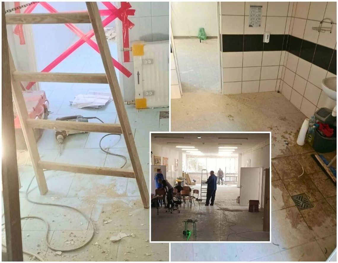 Chełm. Remont w SP nr 8. Rodzice z miotłami i ścierkami. Miasto: nie byli zmuszani, wszystko pod kontrolą [ZDJĘCIA]