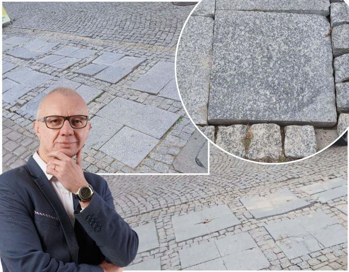 Ruszające się płytki na chełmskim deptaku i zmiana organizacji ruchu