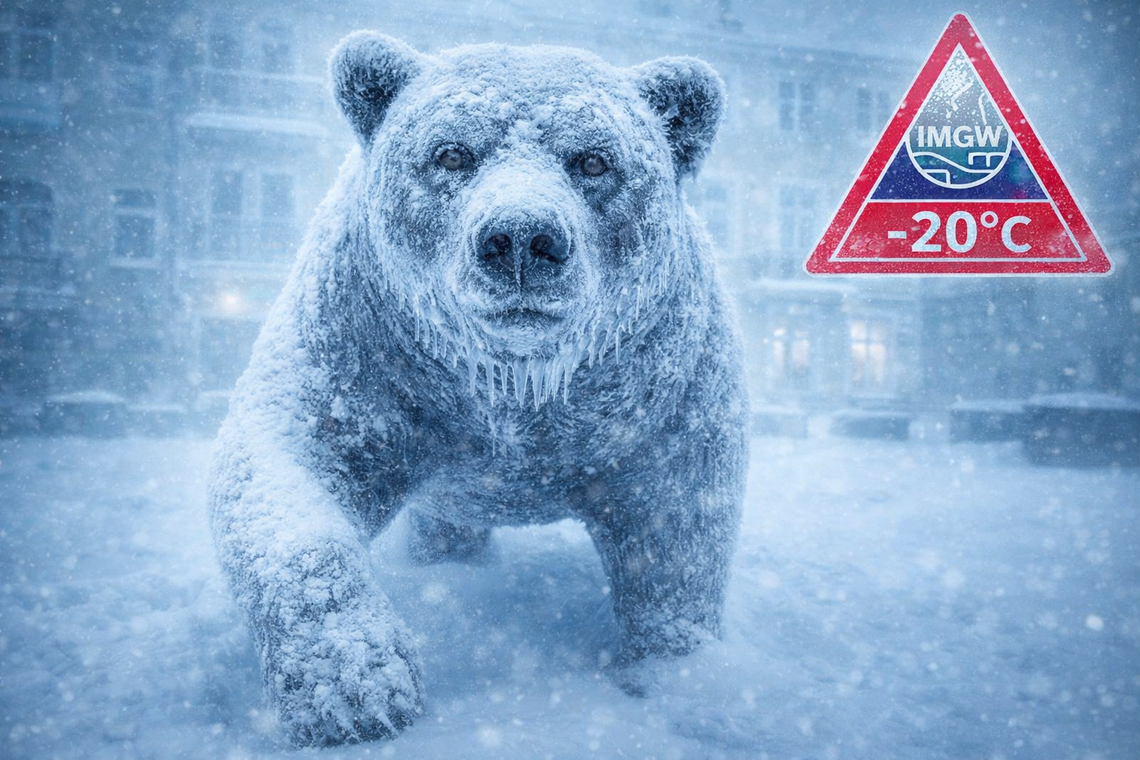 Silne mrozy nadciągają nad Chełm i region. IMGW wydał ostrzeżenie