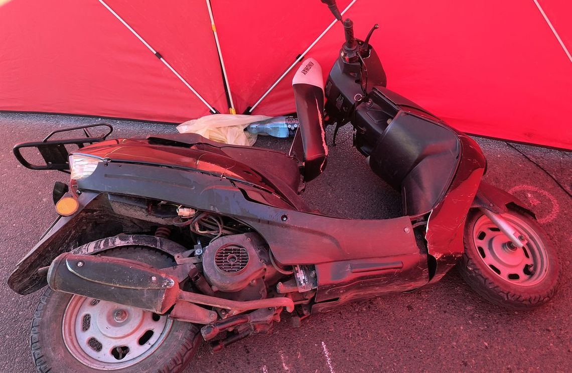 Śmiertelny wypadek motorowerzysty w gminie Kamień Śmiertelny wypadek motorowerzysty w gminie Kamień
