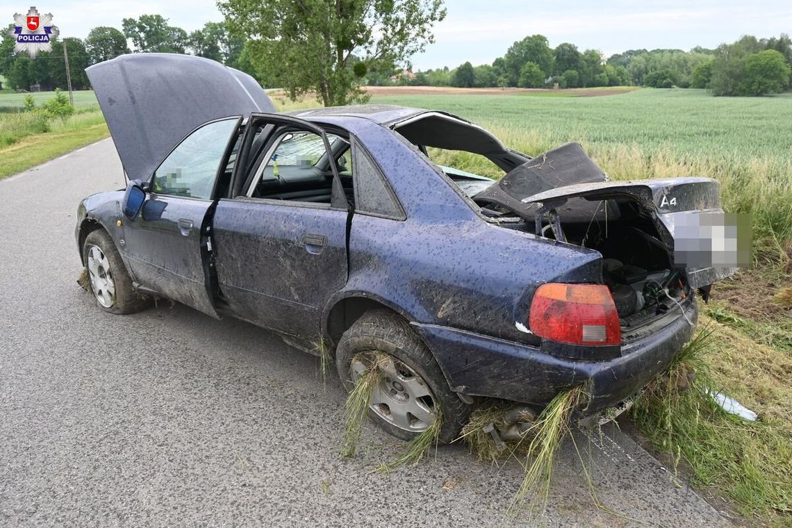 Śmiertelny wypadek w Olchowcu Kolonii. Nie żyje 20-letni pasażer audi, kierowca był po użyciu alkoholu Śmiertelny wypadek w Olchowcu Kolonii. Nie żyje 20-letni pasażer audi, kierowca był po użyciu alkoholu