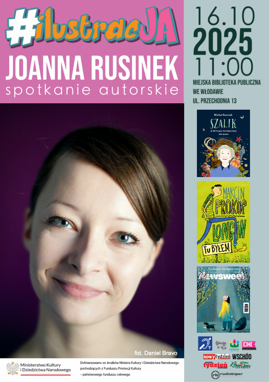 Spotkanie autorskie z Joanną Rusinek we Włodawie