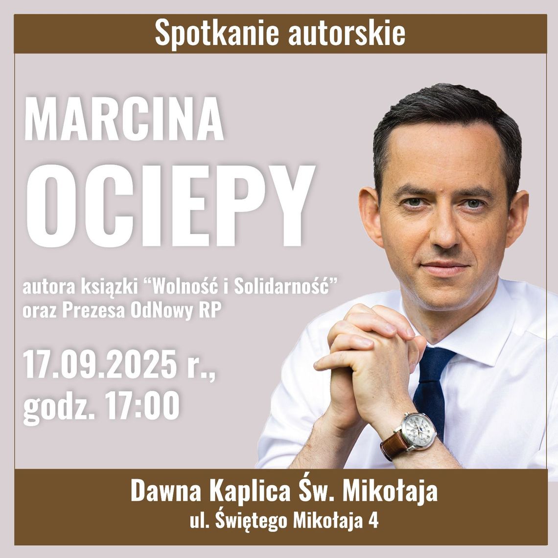 Spotkanie autorskie z Marcinem Ociepą w Chełmie