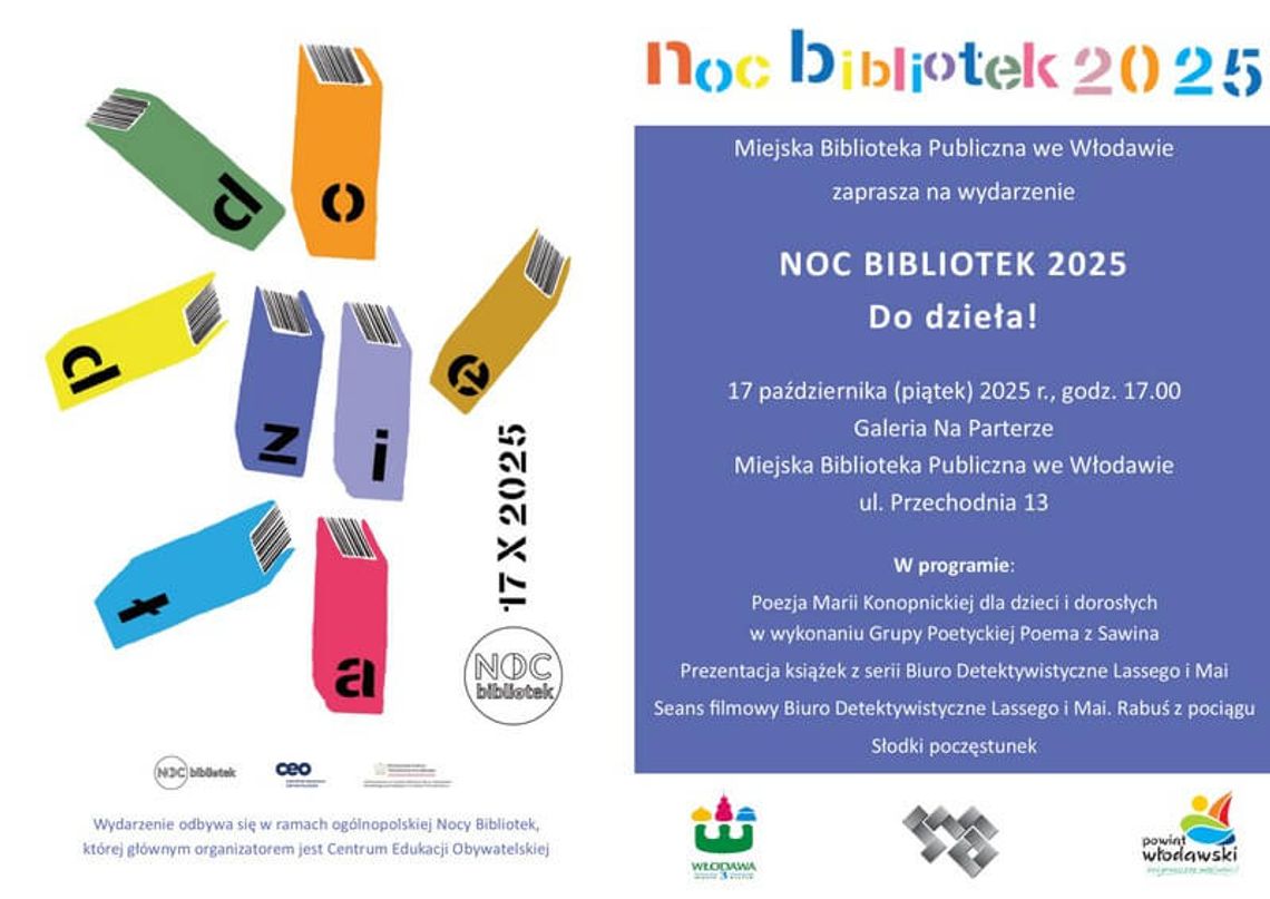 Spotkanie z poezją, powieścią i filmem w Miejskiej Bibliotece Publicznej we Włodawie