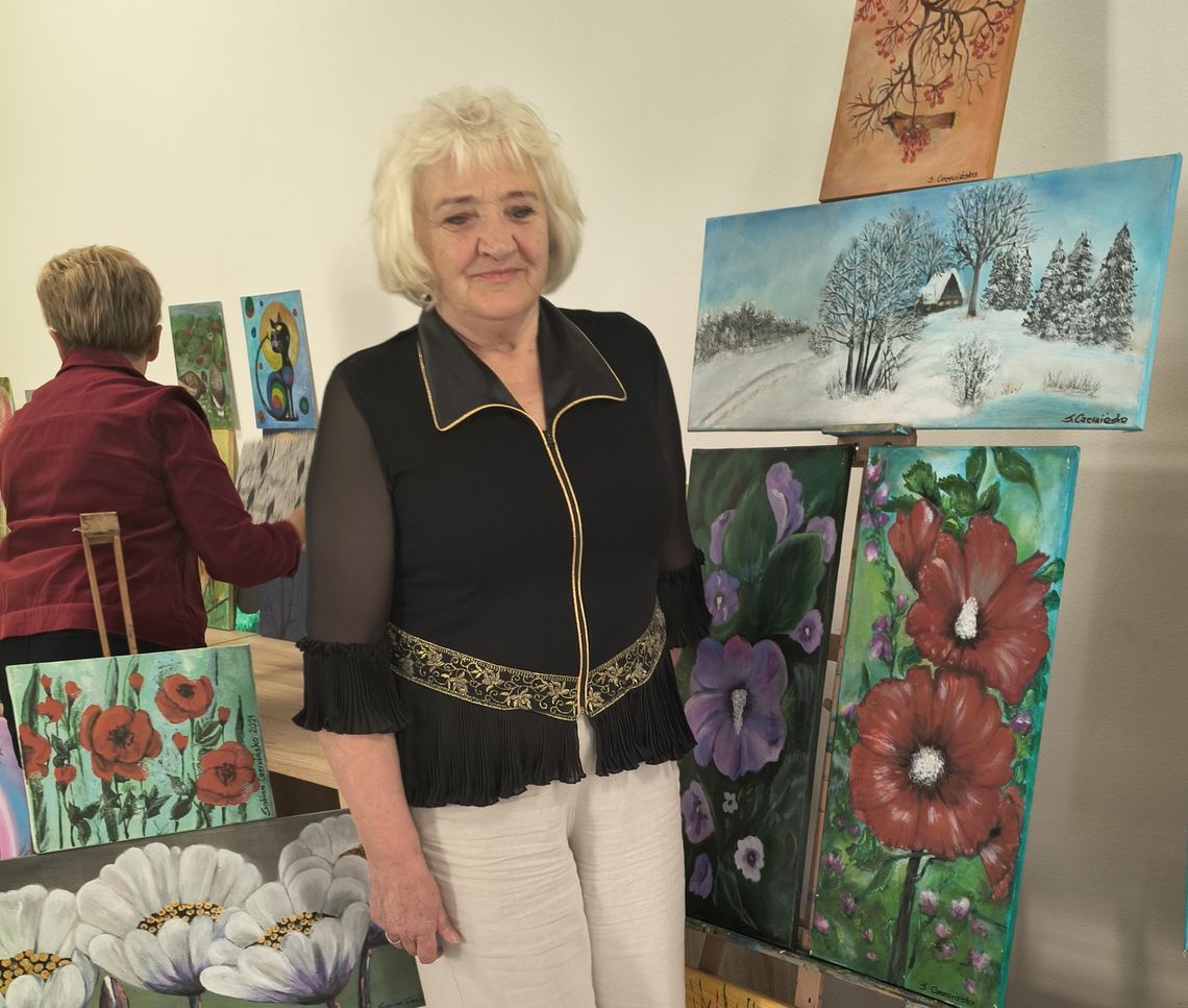 Spotkanie ze sztuką Sabiny Czerwińskiej w Cafe Senior