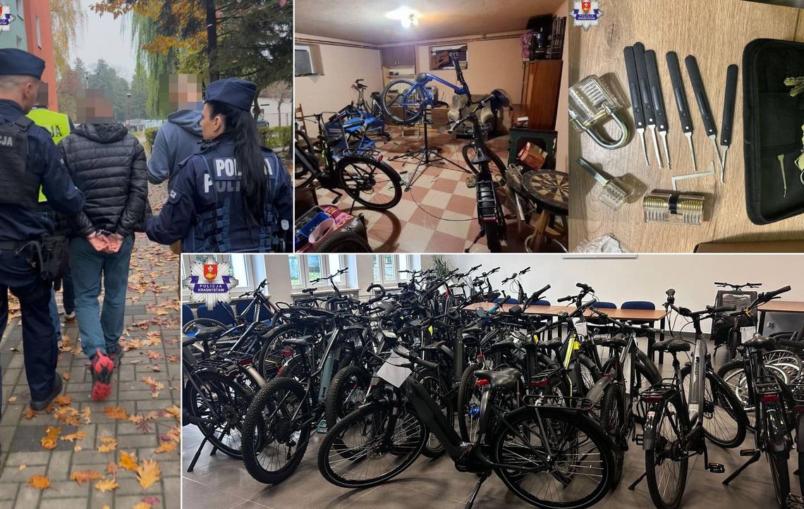 Policjanci podczas działań na terenie powiatów krasnostawskiego, chełmskiego, świdnickiego i łukowskiego zabezpieczyli ponad 170 jednośladów.