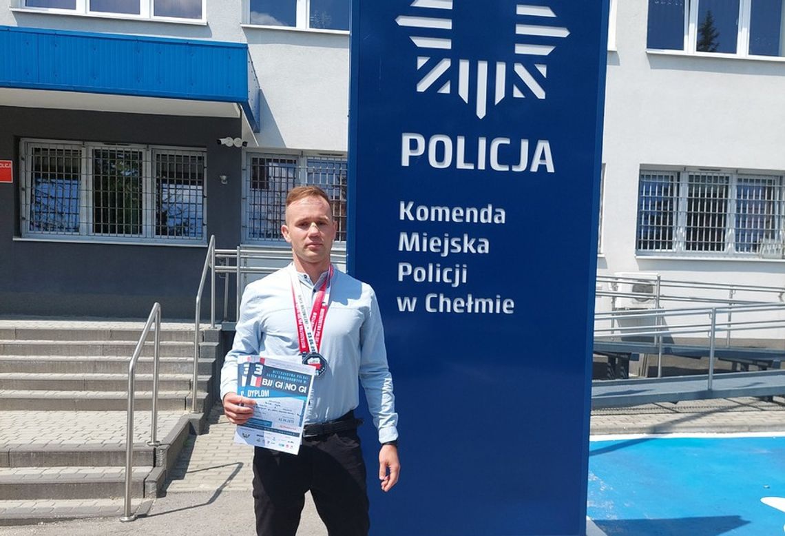 Sukces naszego policjanta. Wywalczył 2 medale w brazylijskim jiu-jitsu