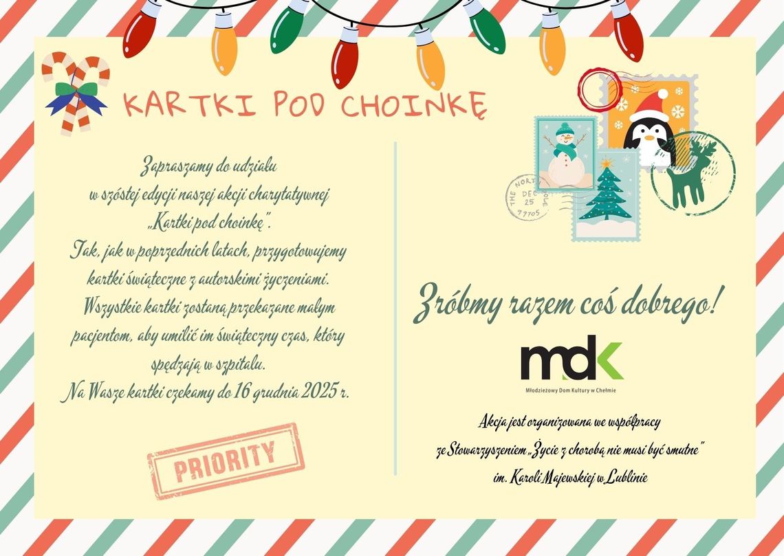 Szósta edycja „Kartek pod choinkę”