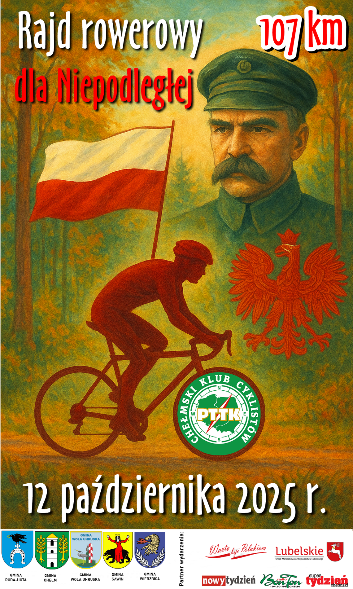 Święto Niepodległości na rowerach. Chełmski Rajd Patriotyczny już 12 października