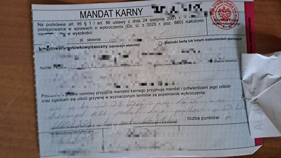 SZOK! Dostał mandat i punkty karne, a następnego dnia podziękował za to włodawskim policjantom