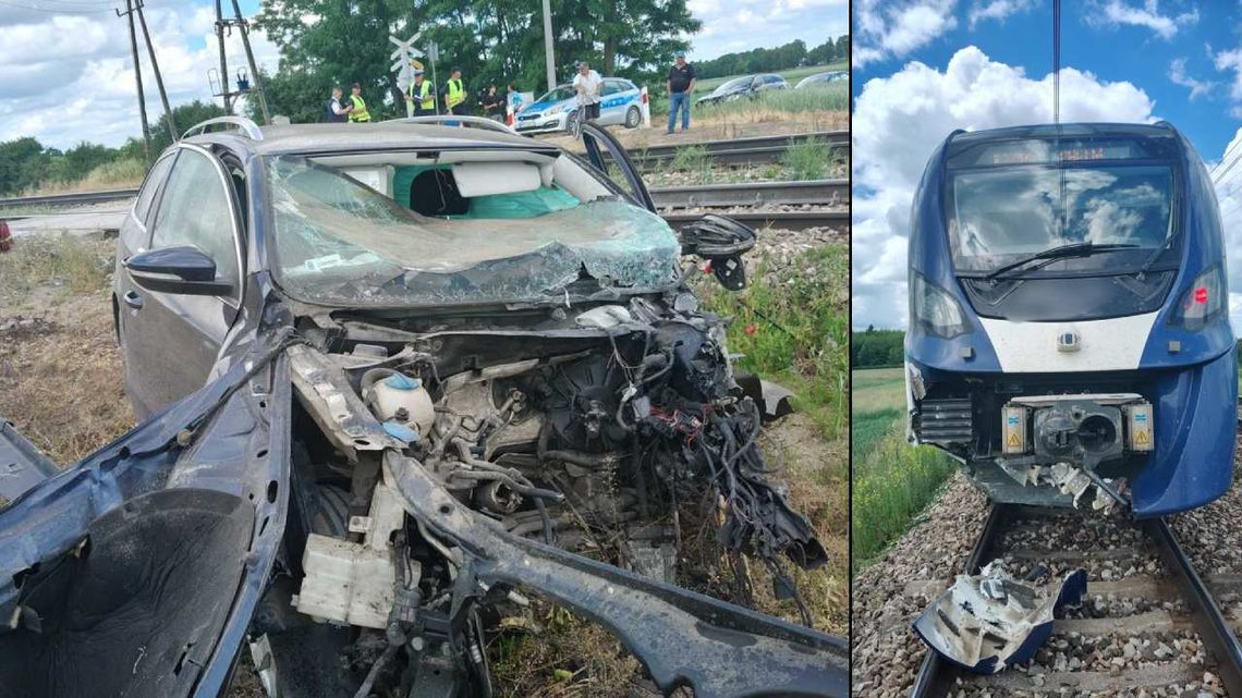 Szynobus relacji Lublin-Chełm zderzył się z volkswagenem