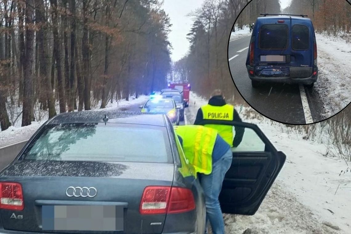 Trzech pijanych w jednym aucie. Kierowca uderzył w inny samochód