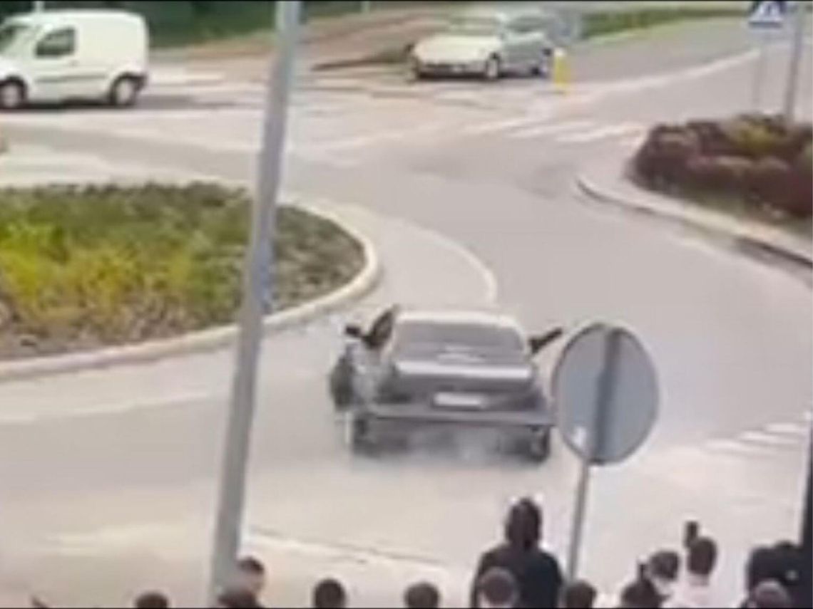 Szaleńczy drifting maturzystów na rondzie! 19-latka zebrała aż 23 punkty karne [FILM]