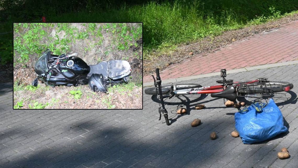 Tragiczny finał wypadku w Natalinie. Zmarł w szpitalu 68-letni rowerzysta