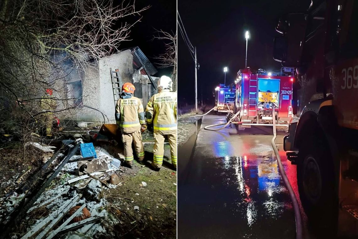Tragiczny pożar w Okszowie-Kolonii. W zgliszczach znaleziono zwęglone zwłoki