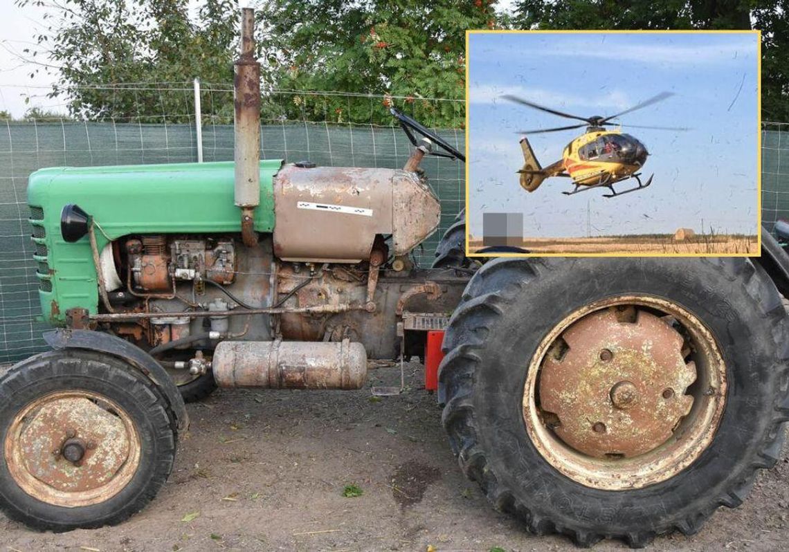 Tragiczny wypadek w gminie Rudnik. Ciągnik przejechał 82-latka