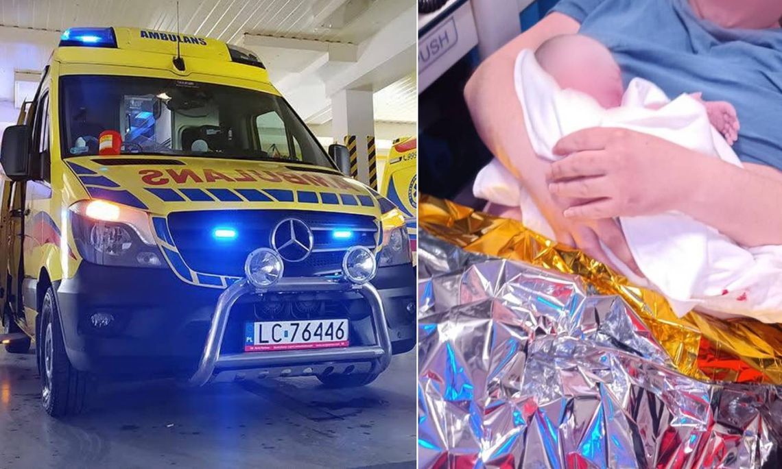 Trudny weekend służb: poród w karetce, wypadki i atak zwierzęcia