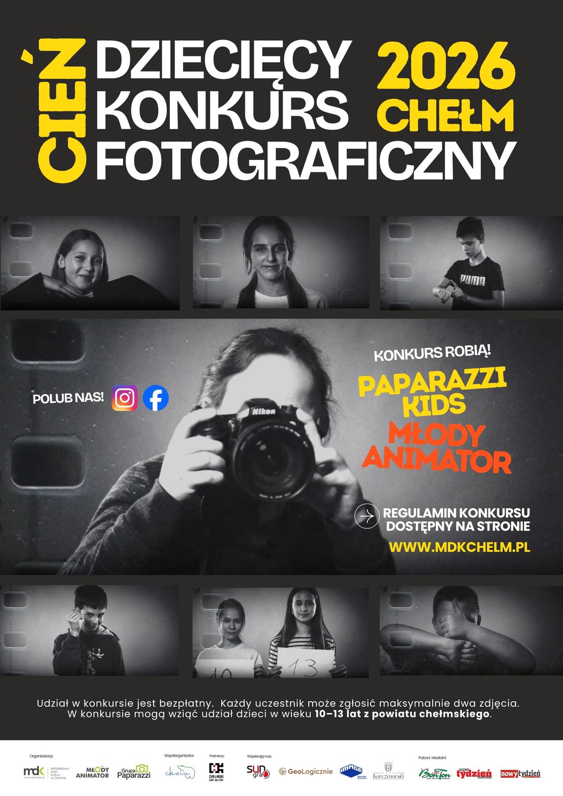 Trwa Dziecięcy Konkurs Fotograficzny „Cień” w Chełmie Dziecięcy Konkurs Fotograficzny „Cień” w Chełmie: sprawdź zasady, terminy i jak młodzi fotografowie mogą wygrać nagrody za wyjątkowe kadry.