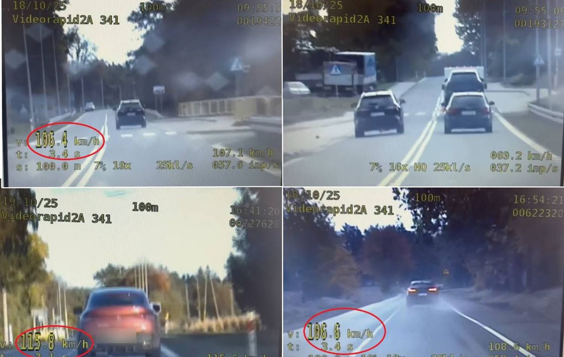Policjanci z Krasnegostawu zatrzymali trzech kierowców, którzy w miniony weekend rażąco przekroczyli dopuszczalną prędkość.