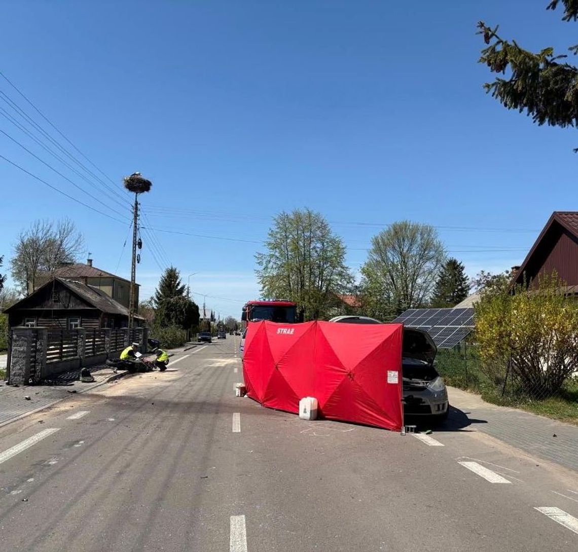 Lubelskie. Śmiertelny wypadek. Zginął 28-letni motocyklista