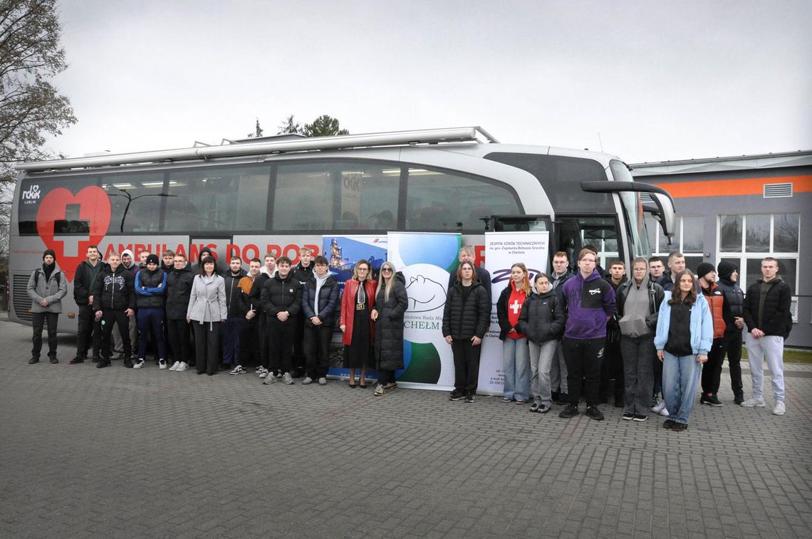 Uczniowie ZST w Chełmie nie żałują swojej krwi [ZDJĘCIA]