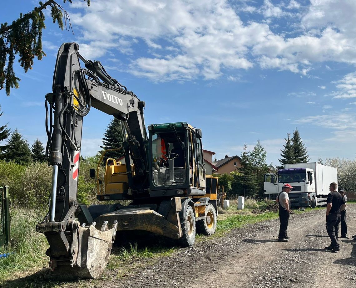 Ulica Krańcowa w Chełmie z nowym wodociągiem