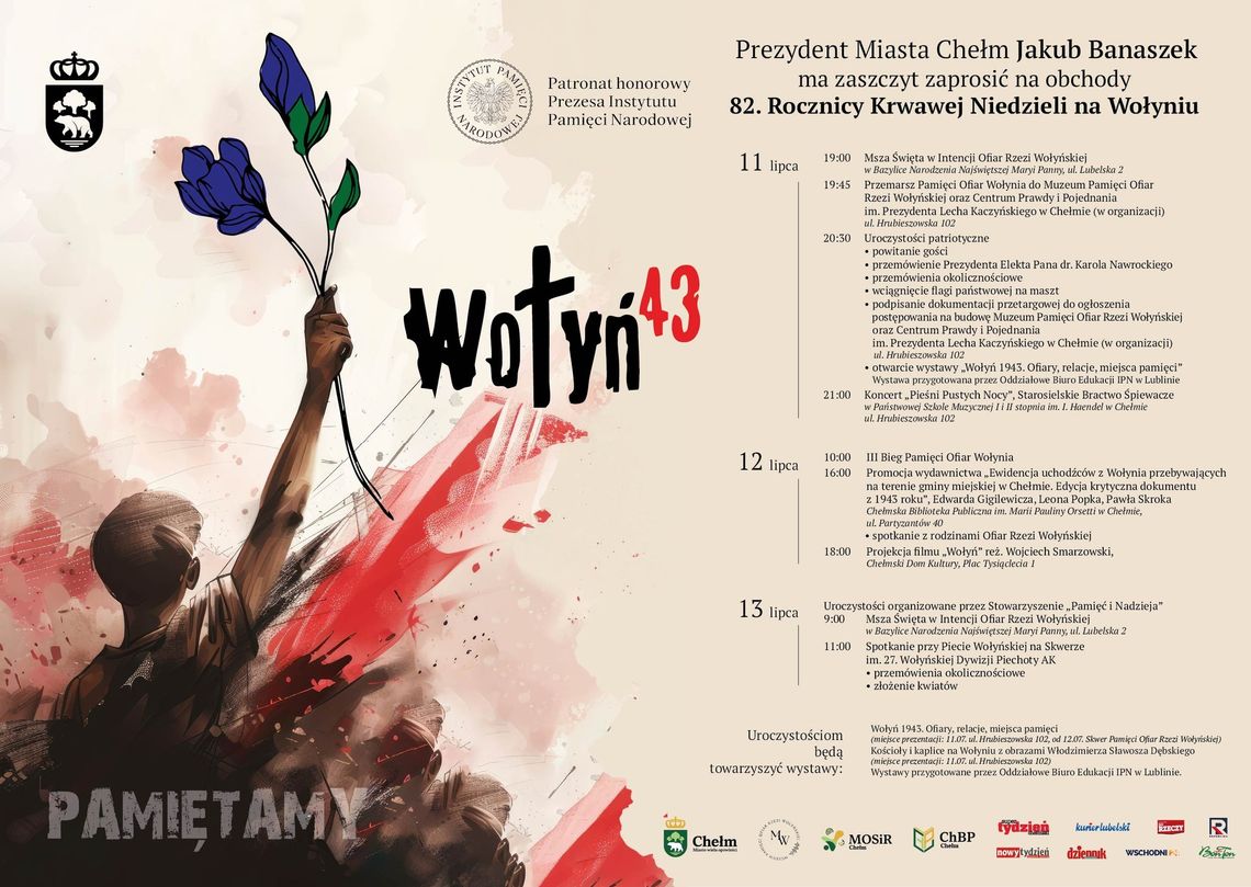 Uroczyste obchody 82. rocznicy Krwawej Niedzieli w Chełmie. Przyjeżdża Karol Nawrocki