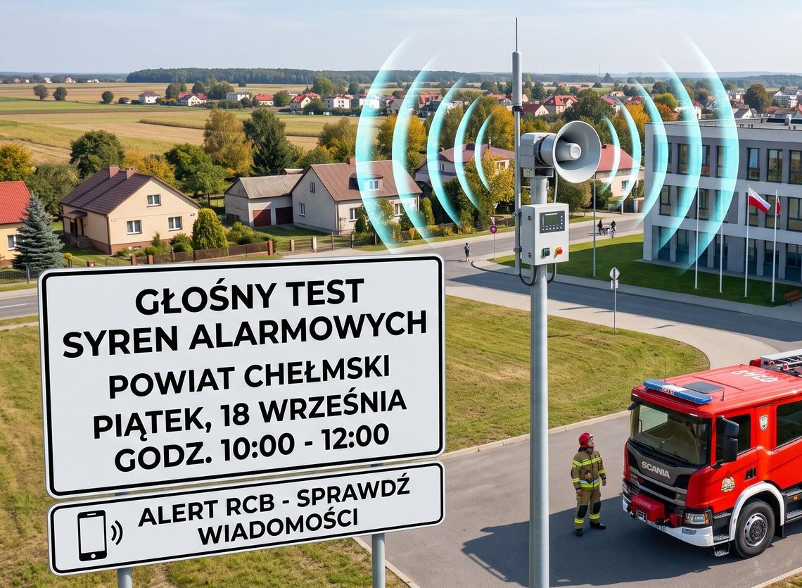 W piątek zawyją syreny. Powiat chełmski przetestuje zmodernizowany system ostrzegania W piątek zawyją syreny. Powiat chełmski przetestuje zmodernizowany system ostrzegania
