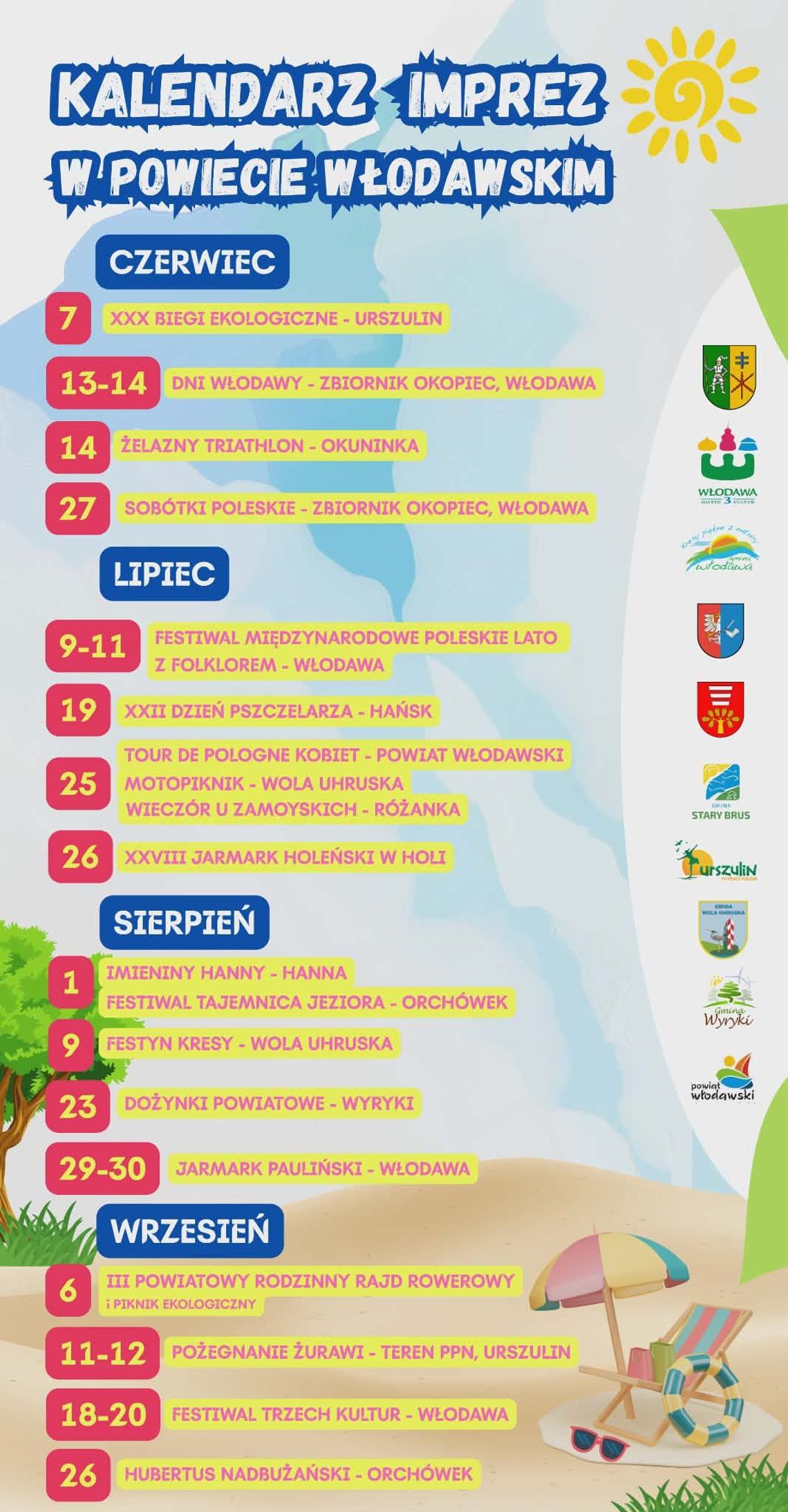 W powiecie włodawskim będzie się działo. Jest kalendarz letnich imprez