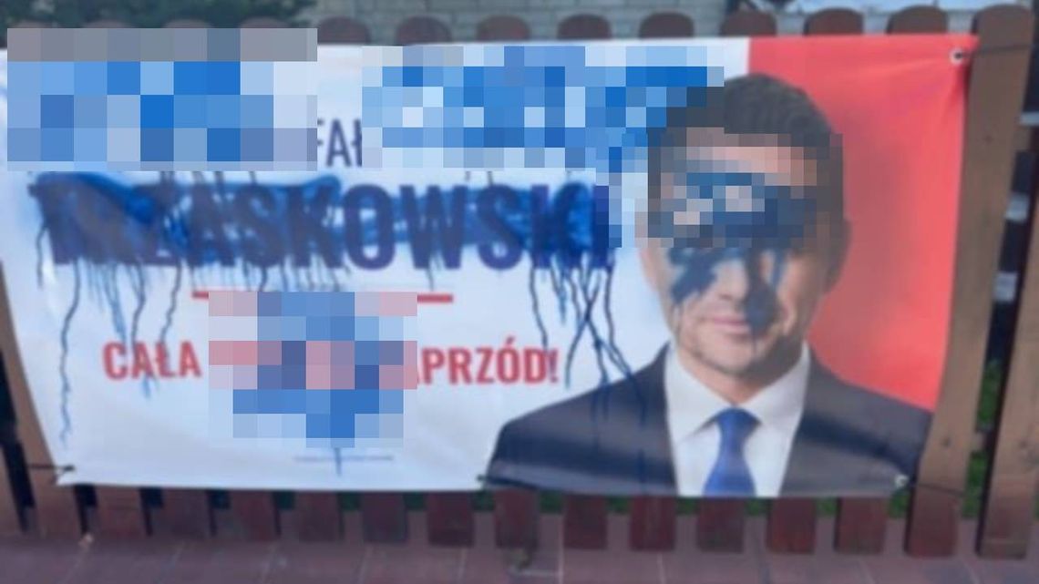 Wandalizm w Sawinie. Zniszczono plakaty kandydata na prezydenta