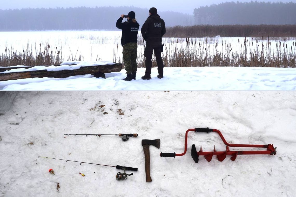Mężczyzna, który wybrał się na ryby do rezerwatu „Żółwiowe Błota”, całkowicie zignorował obowiązujące tam restrykcyjne przepisy.