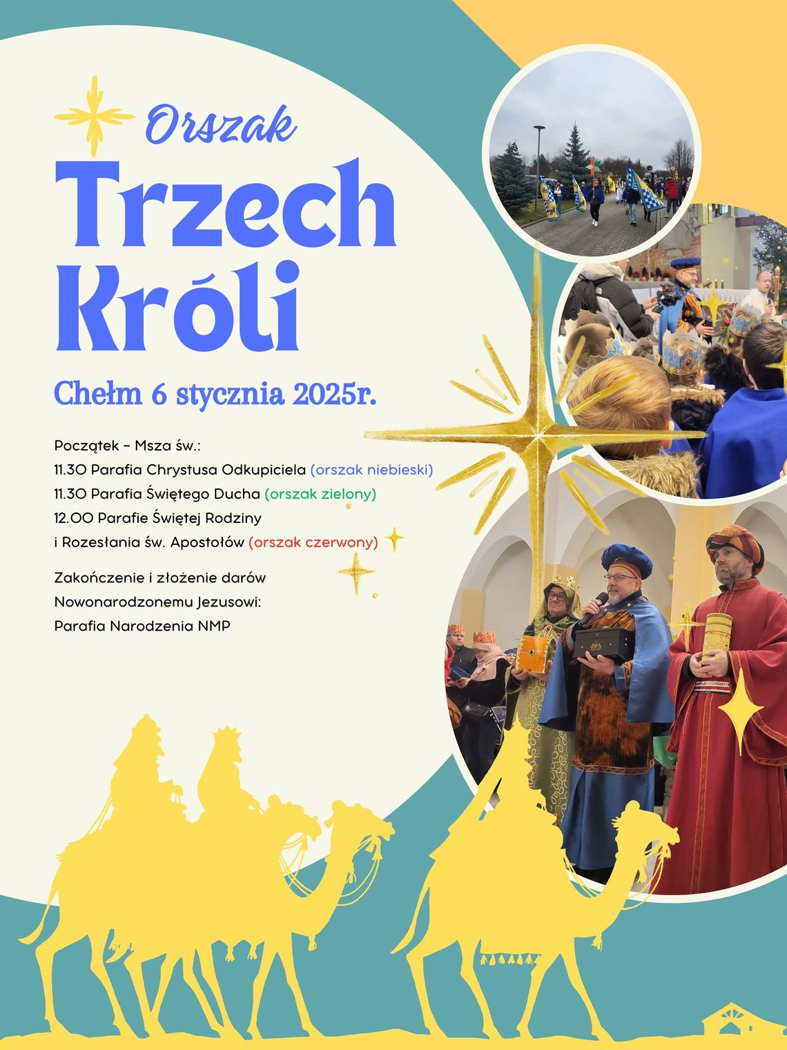 Wędrówka Trzech Króli w Chełmie. Skąd wyruszą i gdzie się spotkają? Wędrówka Trzech Króli w Chełmie. Skąd wyruszą i gdzie się spotkają?