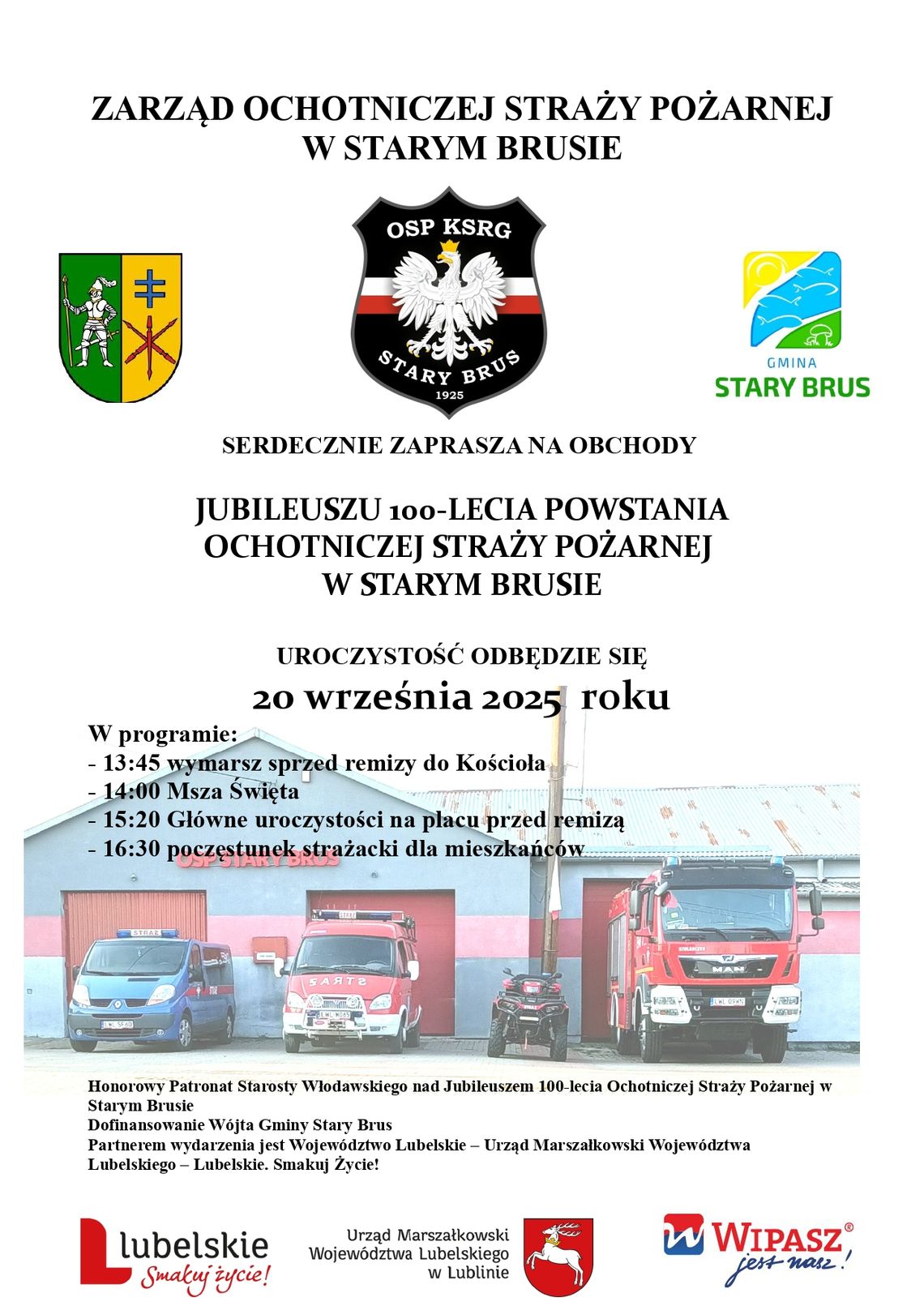 Wielkie święto w Starym Brusie. OSP obchodzi 100-lecie istnienia