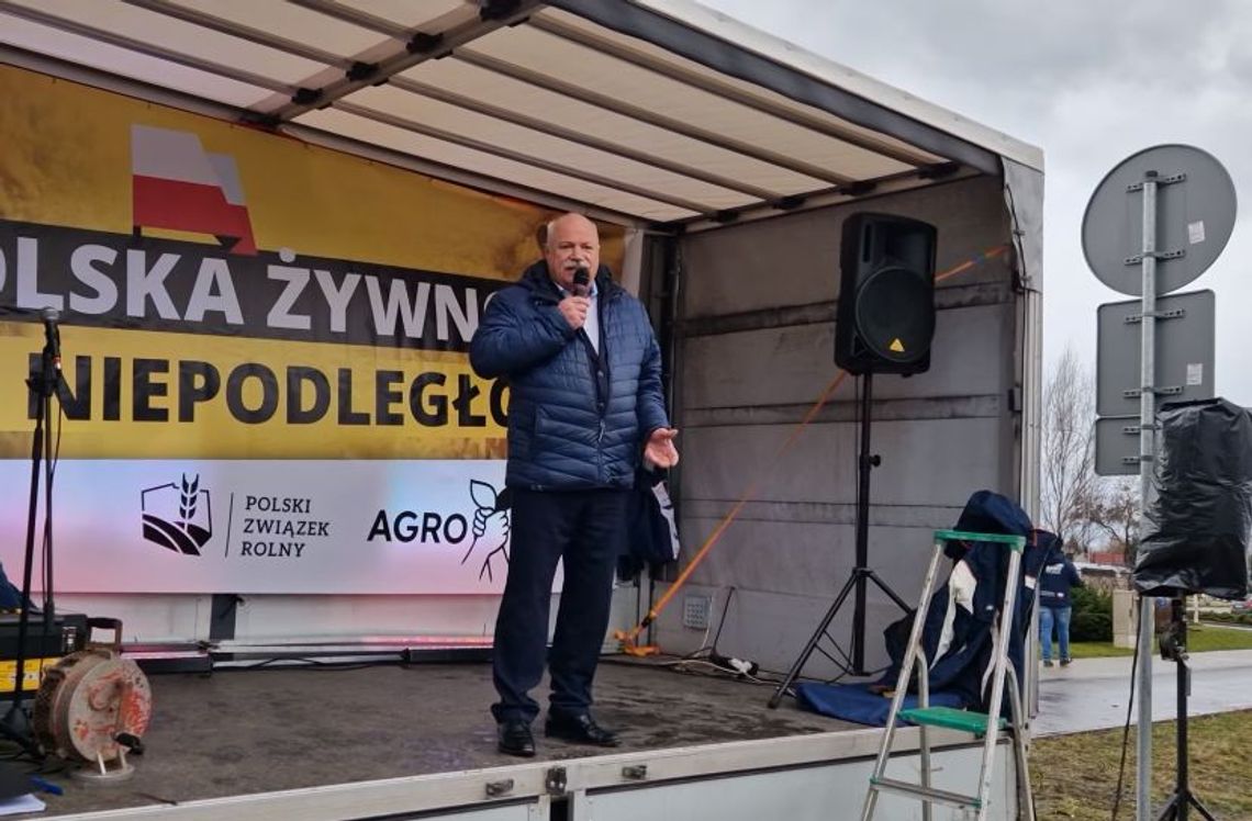 Władze powiatu poparły protest rolników na ulicach Chełma [FOTO+WIDEO]