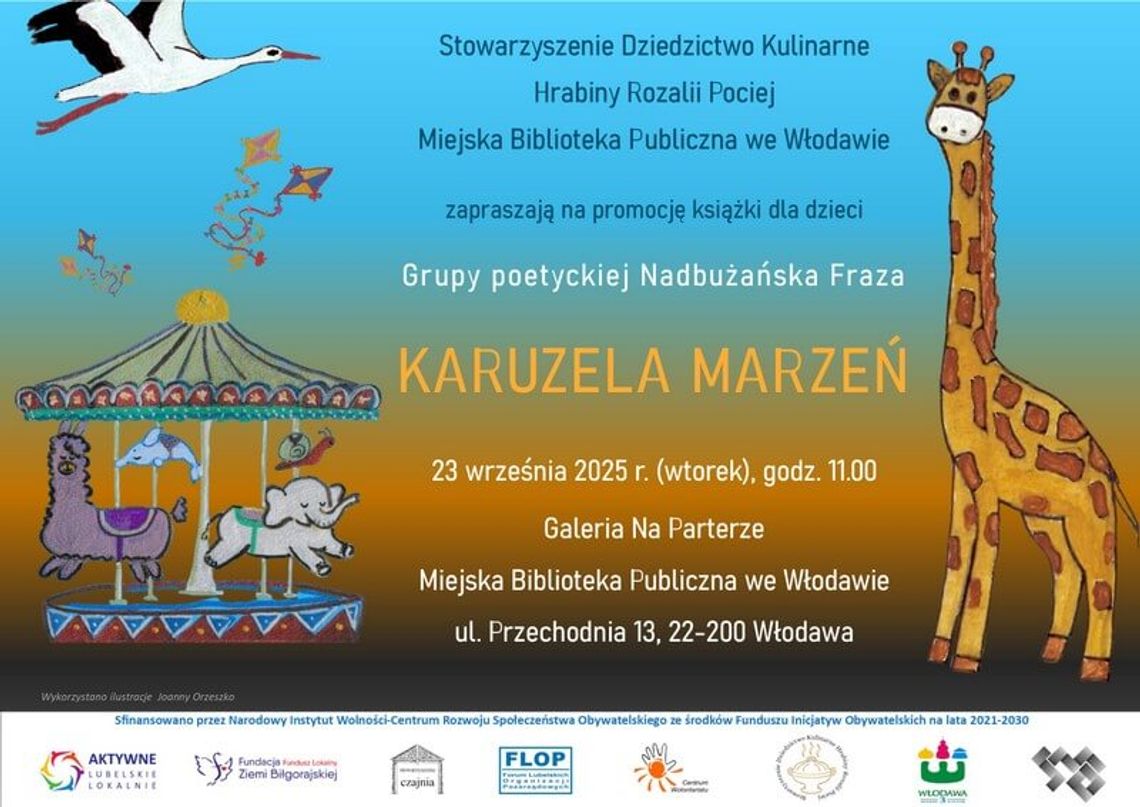 Włodawa. „Karuzela marzeń” - premiera książki, która rozbudzi wyobraźnię