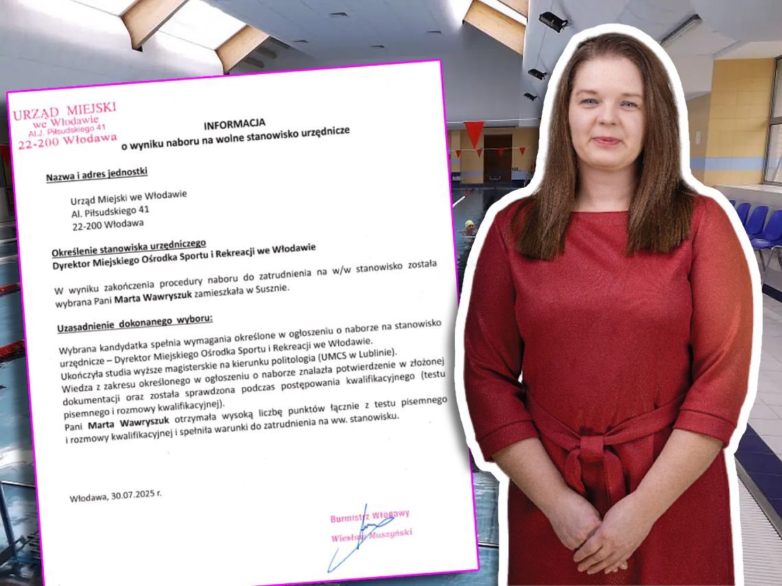 Włodawa: Marta Wawryszuk nową dyrektor MOSiR. "Zależy mi na kontynuacji" Włodawa: Marta Wawryszuk nową dyrektor MOSiR. "Zależy mi na kontynuacji"