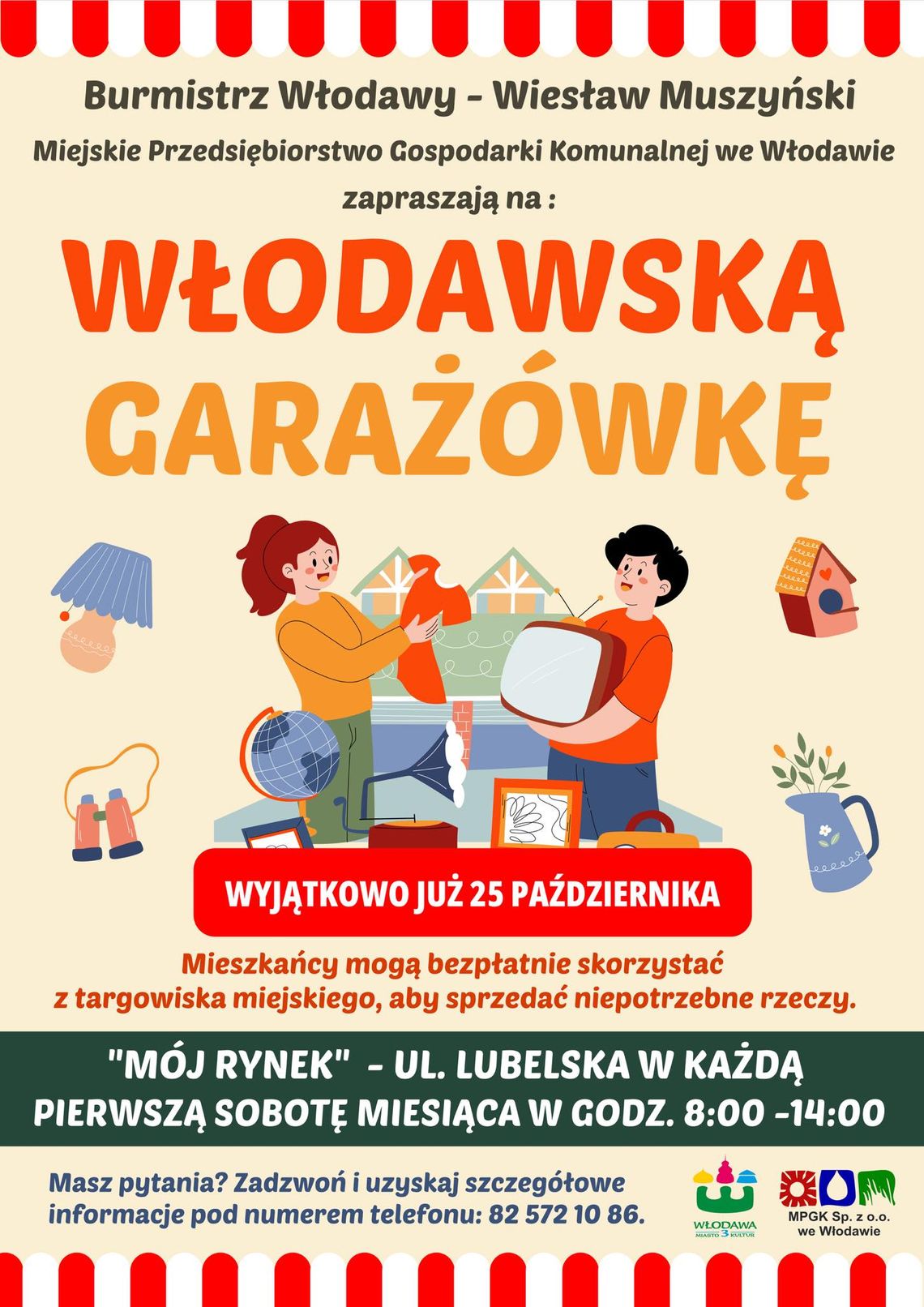 Włodawa. Mieszkańcy Włodawy sprzedadzą niepotrzebne przedmioty 25 października