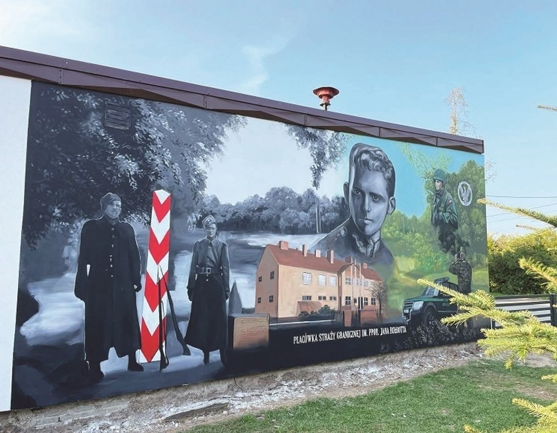 Włodawa: Mural strażnicy robi wrażenie