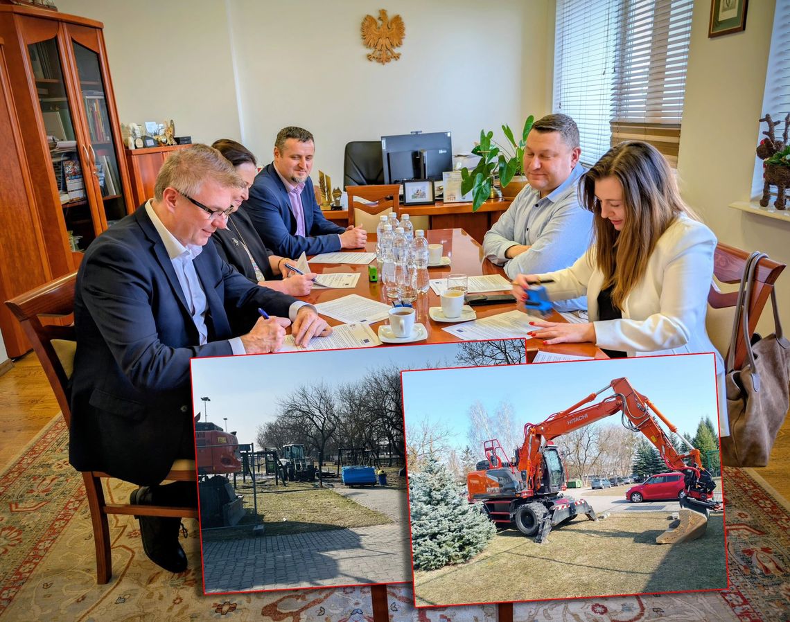 Podpisanie umowy na plac zabaw przy przy Szkole Podstawowej nr 3