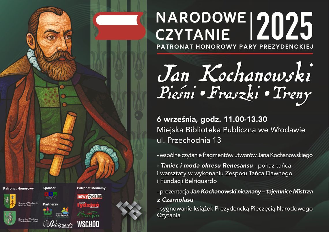 Włodawa zaprasza na 14. edycję Narodowego Czytania